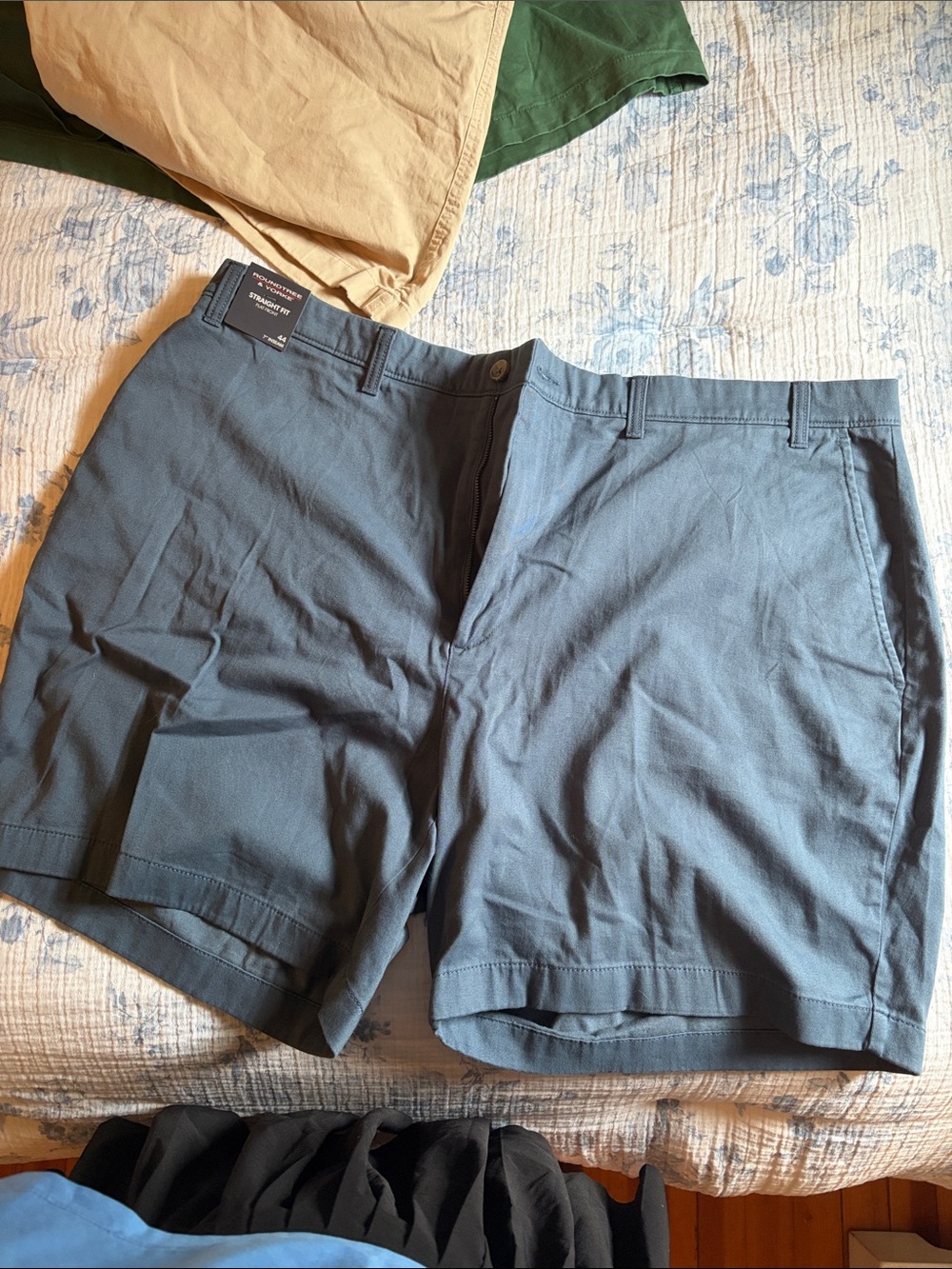 Men's Classic Blue Stretch Chino Shorts
